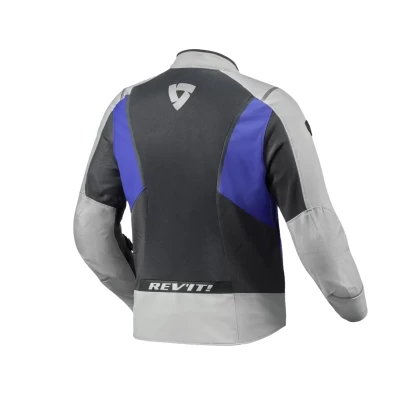 Geacă Moto de Vară din textil REVIT AIRWAVE 4 · Gri / Albastru  - 1