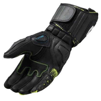 Mănuși Moto din Piele Naturală REVIT CONTROL · Negru / Galben  - 1