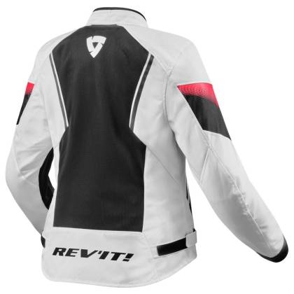 Geacă Moto Damă de Vară din Textil REVIT CONTROL AIR H2O LADIES · Alb / Negru / Roșu  - 1