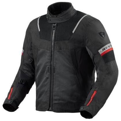 Geacă Moto Touring din Textil REVIT TORNADO 4 H2O · Negru / Gri / Roșu  - 0