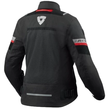 Geacă Moto Touring de Damă REVIT TORNADO 4 H2O · Negru / Gri / Roșu  - 0