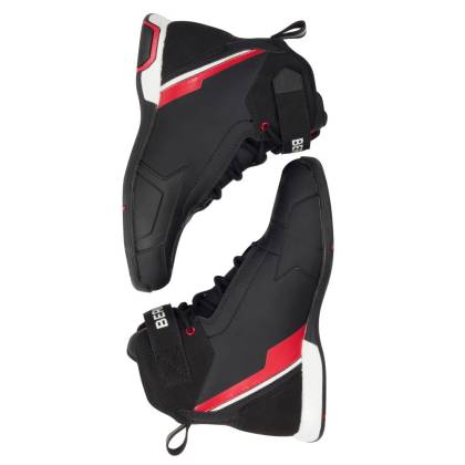 Ghete Moto Damă din Textil BERING LADY JAG · Negru / Roșu / Alb  - 3