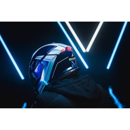 Cască Moto Integrală SHARK SKWAL i3 US FLAG cu Lumini de Frână · Albastru / Roșu / Alb  - 8