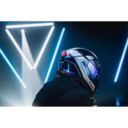 Cască Moto Integrală SHARK SKWAL i3 US FLAG cu Lumini de Frână · Negru / Gri / Antracit  - 3