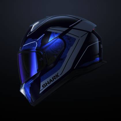 Cască Moto Integrală SHARK SKWAL i3 HELLCAT cu Lumini de Frână · Negru / Gri / Alb  - 16