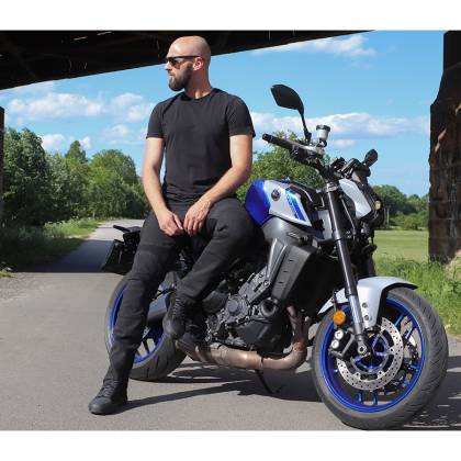 Blugi Moto Slim Fit TRILOBITE 2461 PARADO MONOLAYER AAA · Negru  - 8