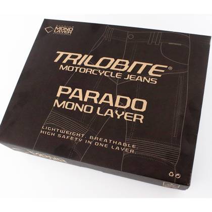 Blugi Moto Slim Fit TRILOBITE 2461 PARADO MONOLAYER AAA · Negru  - 15