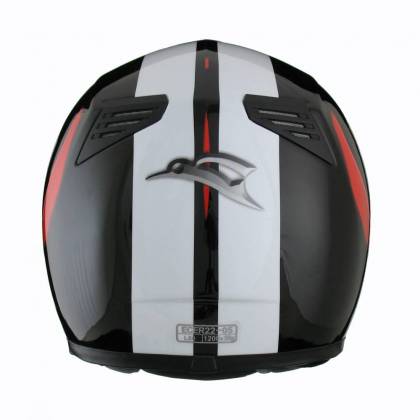 Cască Moto Integrală KIWI K710F TROPHY · Negru / Alb / Roșu  - 1