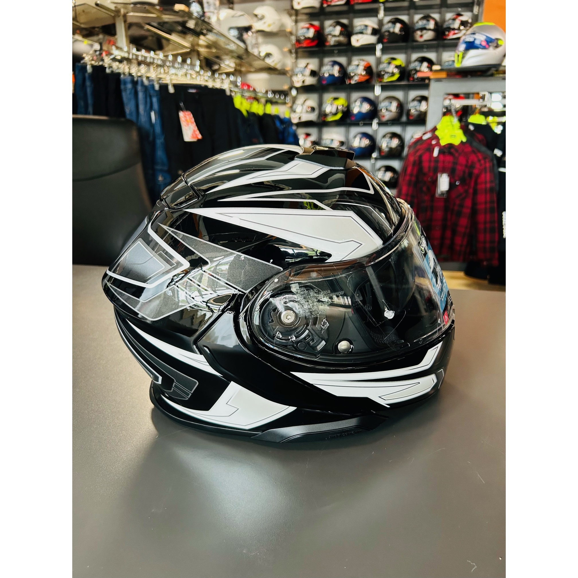 Cască Moto Flip-Up SHOEI NEOTEC 3 ANTHEM TC-5 · Negru / Gri  - 4