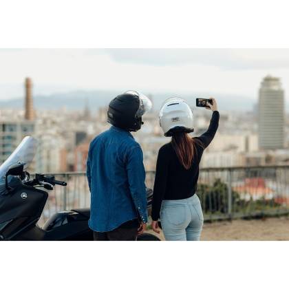 Cască Moto Open Face SHOEI J-CRUISE 3 WHIZZY TC-10 · Negru / Alb / Albastru / Roșu  - 7