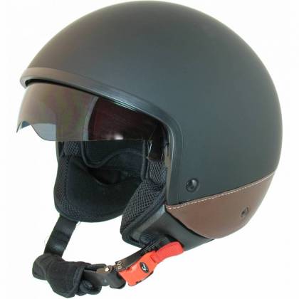 Cască Moto Open Face KIWI K740 · Gri / Maro  - 0