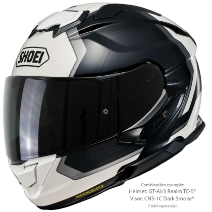 Vizieră Fumurie SHOEI CNS-1C pentru Casca Moto GT-Air 3 · Gri Închis  - 4