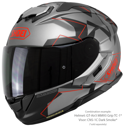 Vizieră Fumurie SHOEI CNS-1C pentru Casca Moto GT-Air 3 · Gri Închis  - 14