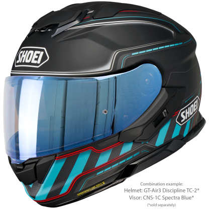 Vizieră cu Efect de Oglindă SHOEI CNS-1C pentru Casca Moto GT-Air 3 · ALBASTRU  - 8