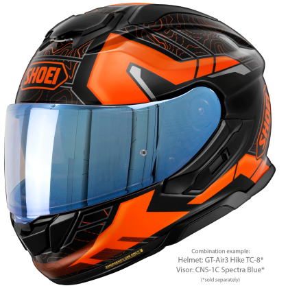 Vizieră cu Efect de Oglindă SHOEI CNS-1C pentru Casca Moto GT-Air 3 · ALBASTRU  - 10