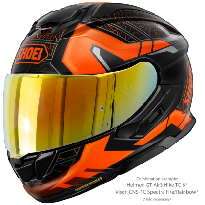 Vizieră cu Efect de Oglindă SHOEI CNS-1C pentru Casca Moto GT-Air 3 · Portocaliu  - 10