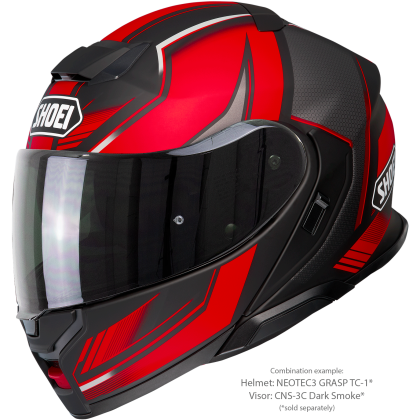 Vizieră Fumurie SHOEI CNS-3C pentru Casca Moto Neotec 3 · Gri Închis  - 8