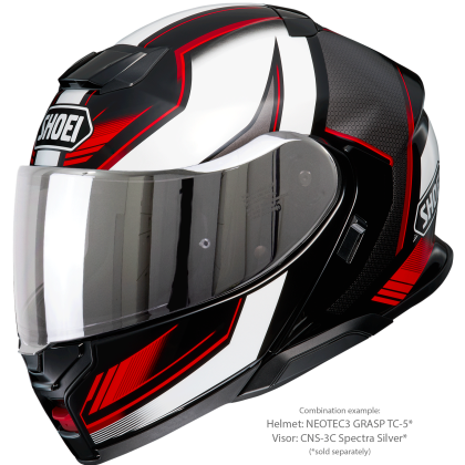 Vizieră cu Efect de Oglindă SHOEI CNS-3C pentru Casca Moto Neotec 3 · Argintiu  - 10