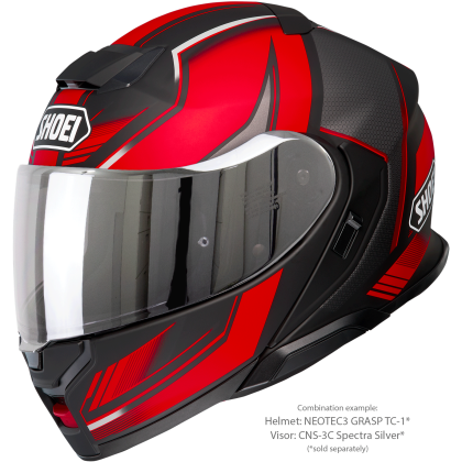 Vizieră cu Efect de Oglindă SHOEI CNS-3C pentru Casca Moto Neotec 3 · Argintiu  - 8