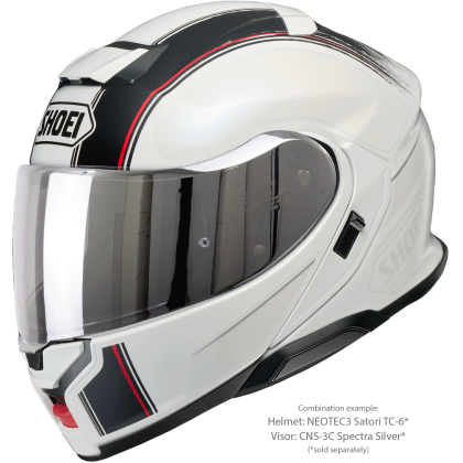 Vizieră cu Efect de Oglindă SHOEI CNS-3C pentru Casca Moto Neotec 3 · Argintiu  - 5