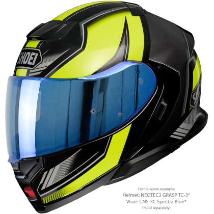Vizieră cu Efect de Oglindă SHOEI CNS-3C pentru Casca Moto Neotec 3 · Albastru  - 9