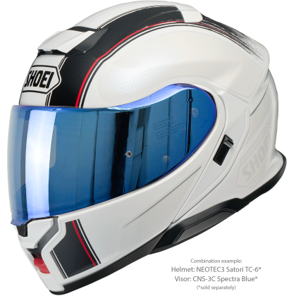 Vizieră cu Efect de Oglindă SHOEI CNS-3C pentru Casca Moto Neotec 3 · Albastru  - 5