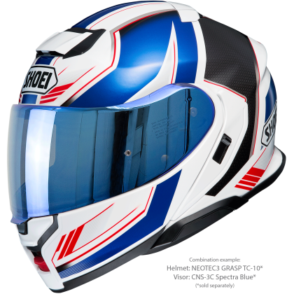 Vizieră cu Efect de Oglindă SHOEI CNS-3C pentru Casca Moto Neotec 3 · Albastru  - 7