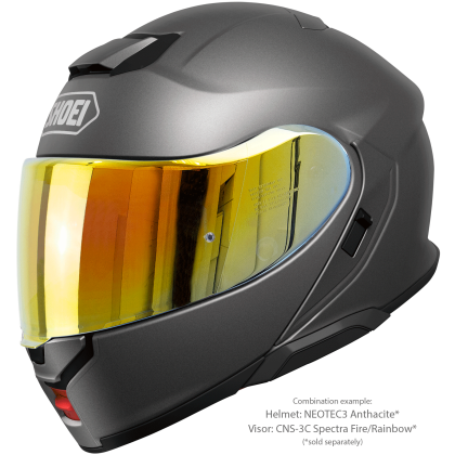 Vizieră cu Efect de Oglindă SHOEI CNS-3C pentru Casca Moto Neotec 3 · Portocaliu  - 14