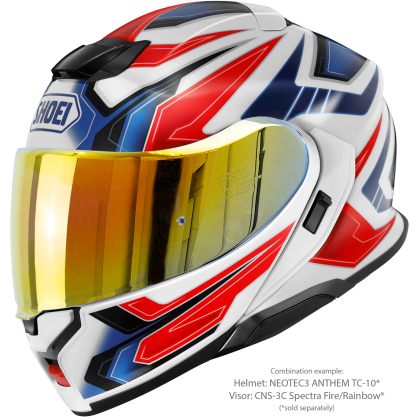 Vizieră cu Efect de Oglindă SHOEI CNS-3C pentru Casca Moto Neotec 3 · Portocaliu  - 4