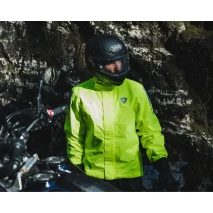 Geacă Moto de Ploaie din Textil REVIT CYCLONE 4 H2O · Albastru  - 2