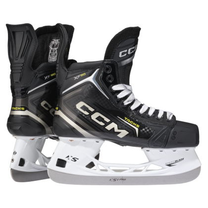 Patine Hochei Jucător, Senior, CCM TACKS XF 80 Regular · Negru / Auriu / Galben  - 6