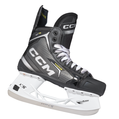 Patine Hochei Jucător, Senior, CCM TACKS XF 70 Wide · Negru / Gri / Galben  - 1