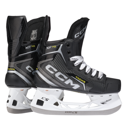 Patine Hochei Jucător, Junior, CCM TACKS XF 70 Regular · Negru / Gri / Galben  - 6
