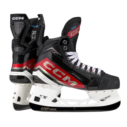Patine Hochei Jucător, Senior, CCM JETSPEED FT6 PRO Regular · Negru / Auriu / Roșu  - 6