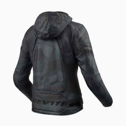 Geacă Moto Damă din Textil REVIT Flare 2 · Negru / Gri  - 1