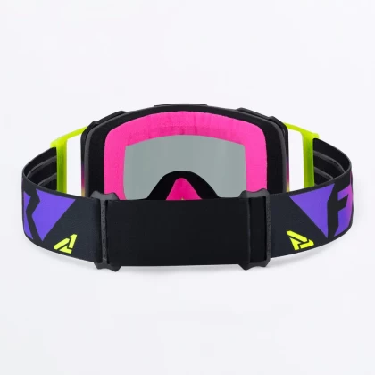 Ochelari Snowmobil FXR RACING COMBAT Vivid · Galben / Roz / Negru  - 4