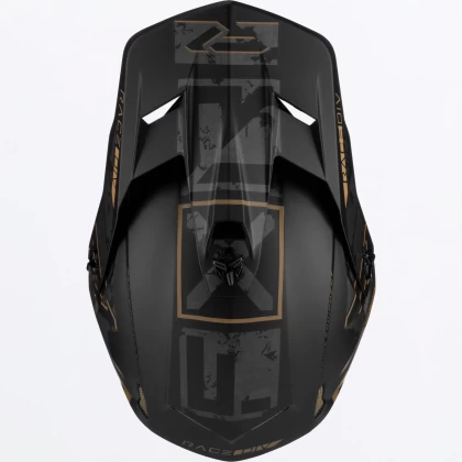 Cască Enduro - Cross - Snowmobil FXR RACING CLUTCH Stealth · Negru / Maro  - 4