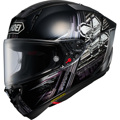 Cască Moto Integrală SHOEI X-SPR PRO Crosslogo TC-5 · Negru / Alb  - 0