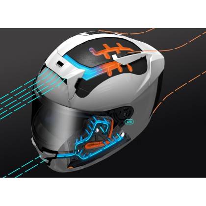 Cască Moto Integrală SHOEI X-SPR PRO Crosslogo TC-5 · Negru / Alb  - 8