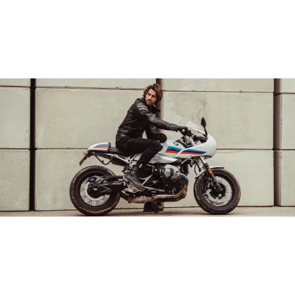 Ghete Moto din Piele REVIT Portland · Verde-olive / Negru  - 7