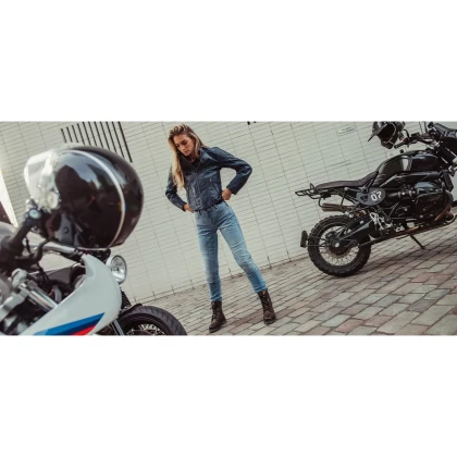 Ghete Moto Damă din Piele REVIT Portland Ladies · Negru  - 7