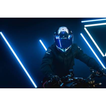 Cască Moto Integrală SHARK SKWAL i3 DARK SHADOW cu Lumini de Frână · Argintiu  - 6