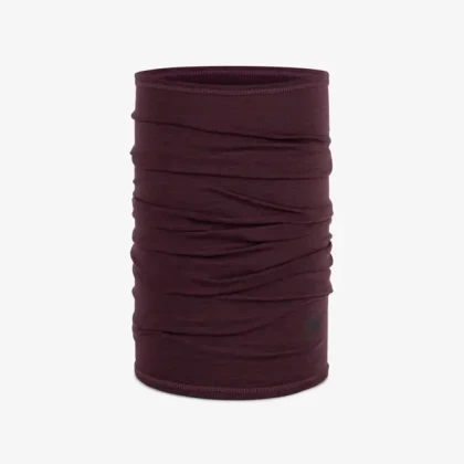 Bandană Tubulară Multifunctională BUFF ORIGINAL LIGHTWEIGHT MERINO WOOL SOLID GARNET · Vișiniu  - 0