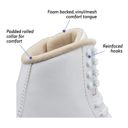 Patine Artistice Damă JACKSON ULTIMA EXCEL JS1290 · Alb  - 2