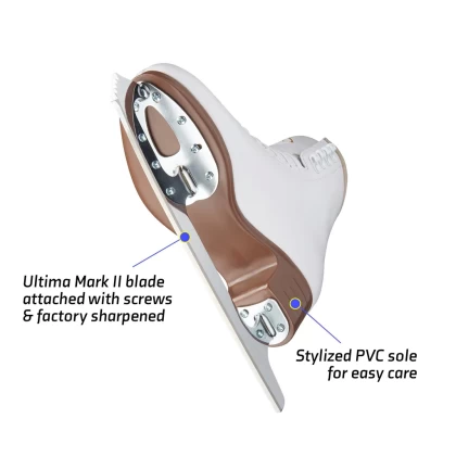 Patine Artistice Damă JACKSON ULTIMA EXCEL JS1290 · Alb  - 3