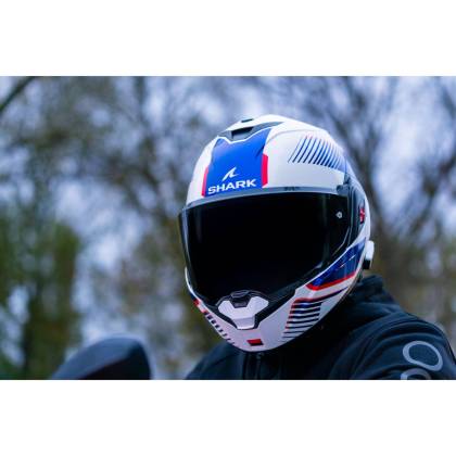 Cască Moto Modulară SHARK OXO SIKTER Crom · Verde Mat / Auriu  - 7