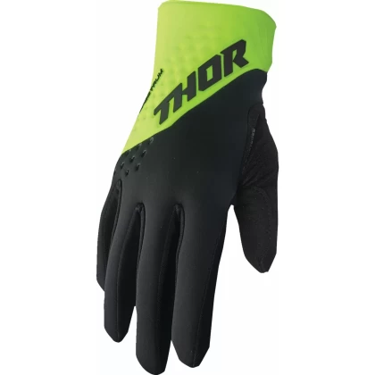 Mănuși Enduro - Cross THOR SPECTRUM Cold Weather · Negru / Galben-Fluo  - 0