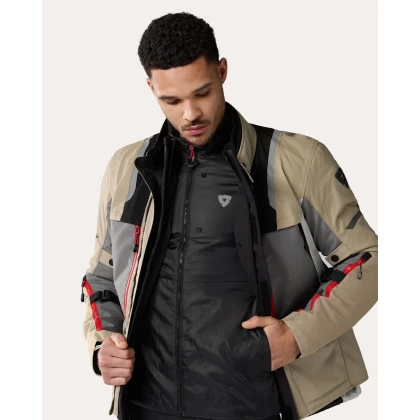 Geacă Moto din Textil REVIT OFFTRACK 2 H2O · Nisipiu / Gri  - 23