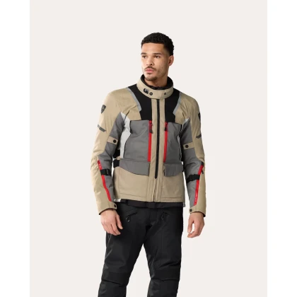 Geacă Moto din Textil REVIT OFFTRACK 2 H2O · Nisipiu / Gri  - 2