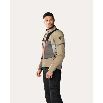 Geacă Moto din Textil REVIT OFFTRACK 2 H2O · Nisipiu / Gri  - 4